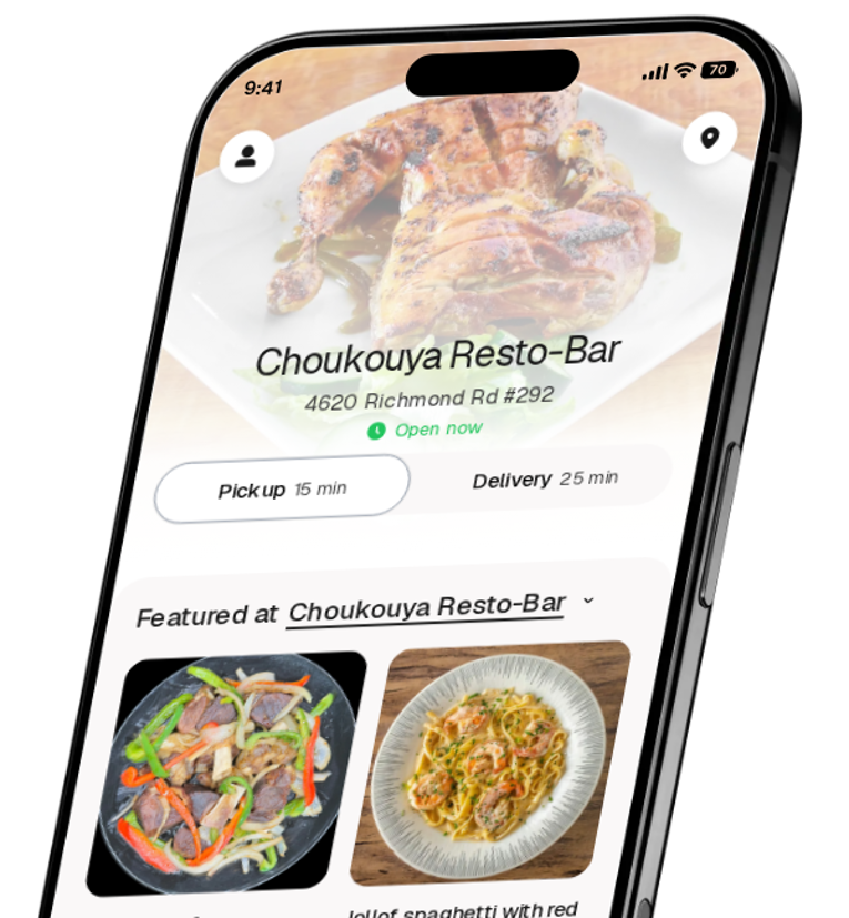 Choukouya Resto-Bar app preview